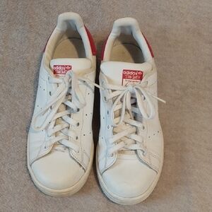 Adidas Stan Smith White with Red Detail Sneakers